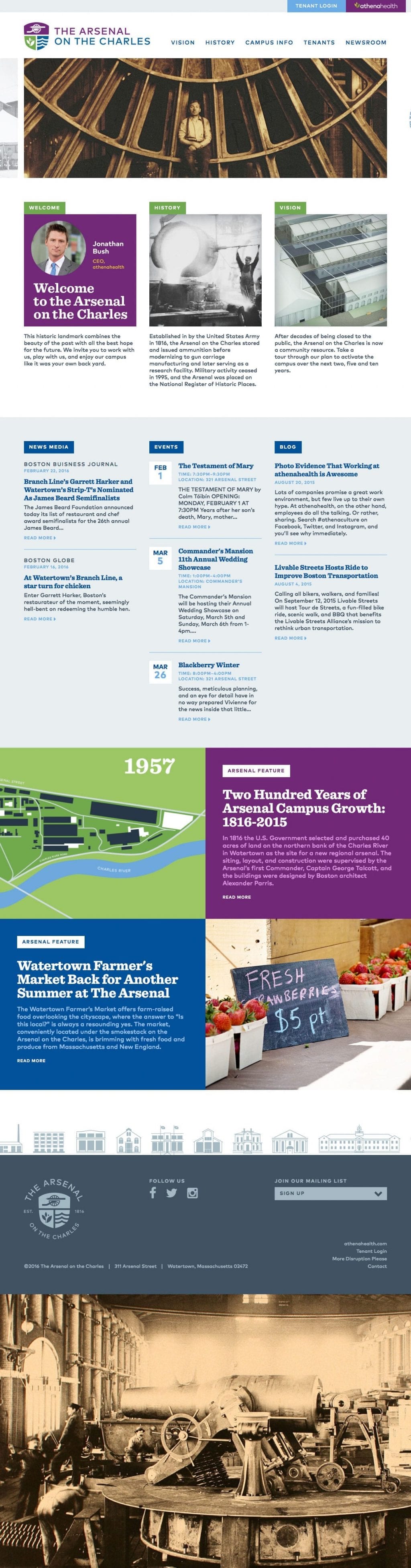 The Arsenal on the Charles website