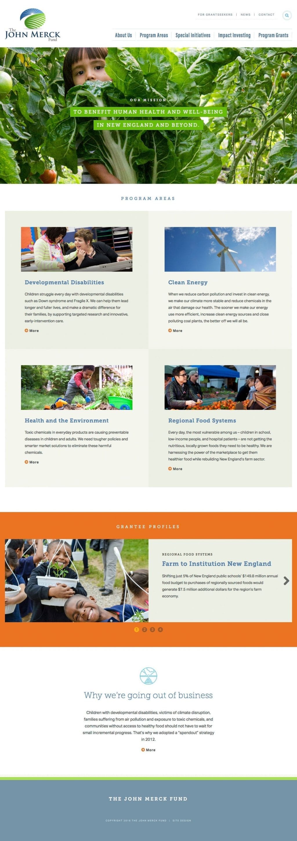 The John Merck Fund website