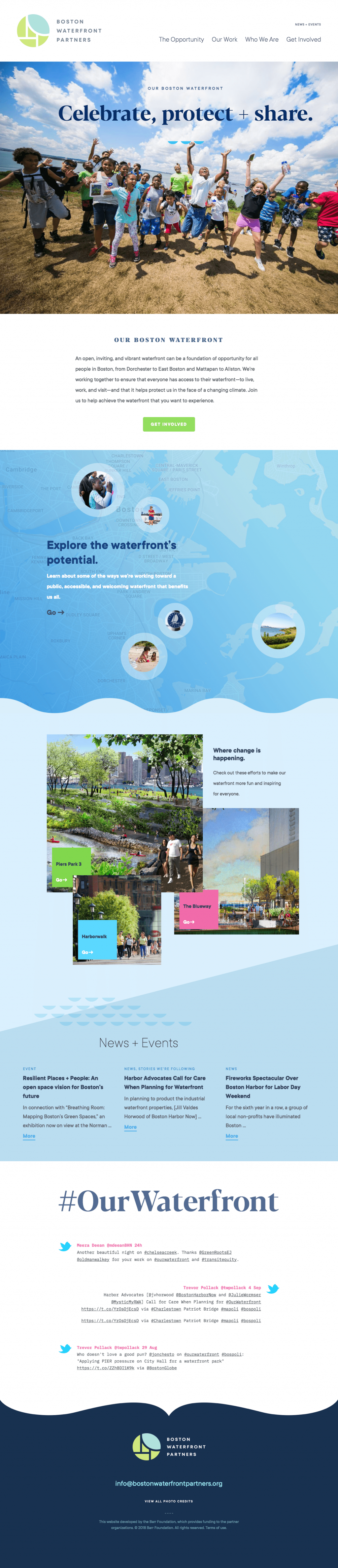 Boston Waterfront Partners website