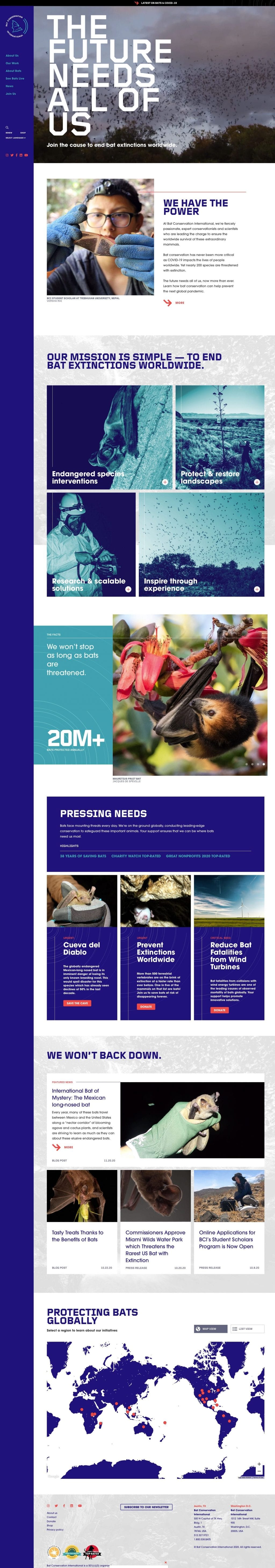 Bat Conservation International website